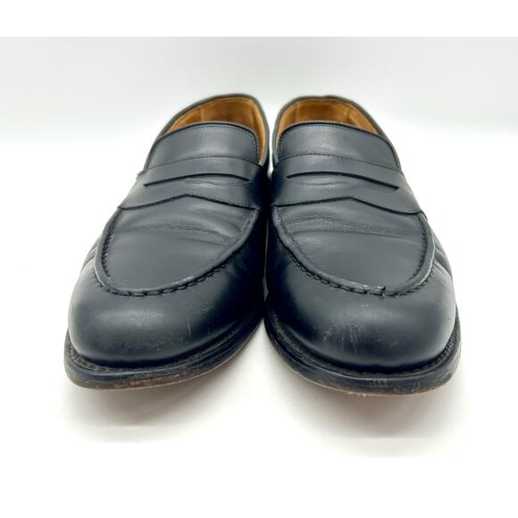Allen Edmunds Randolph Men's Penny Loafers Black Made In USA Size 12 B 4809 - Picture 2 of 15
